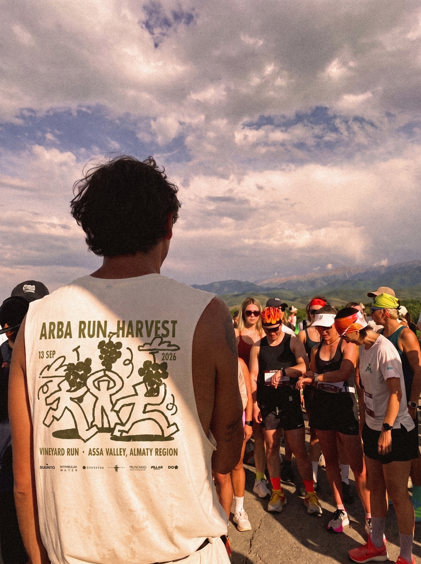Футболка Arba Run Harvest, принт на спине